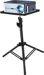 ERINGOGO Projector Bracket Projector Tripod Mount Floor Stand for Projector Tall Projector Stand Adjustable Projector Mount Projector Tripod Stand Adjustable Height Ergonomic Tray Black Abs