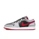 NIKE AIR JORDAN 1 LOW SMOKE GREY GYM RED 灰黑紅勾 休閒鞋【553558-060