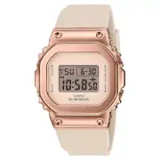 G-Shock Metal Pink Gold Case Beige Resin Band Mid-Size Watch GShock GM-S5600PG-4