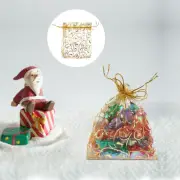 50 Pcs Drawstring Bags Small Wedding Yarn Christmas Gift Wrapping Simple