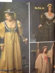Simplicity Sewing Pattern 8192 Ladies / Misses Medieval Dresses Size 10-14 Uncut