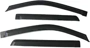 Window Visor Rain Guard 2009-2014 Compatible for Ford F150 Super Crew Cab Window Wind Deflectors Vent Shades 2010-2014 Compatible for F-150 SVT Raptor