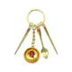金碗筷匙鑰匙圈 金碗筷鑰匙圈吊飾 迷你金飯碗鑰匙圈