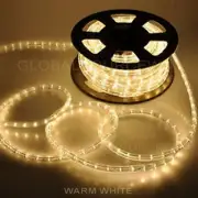 150' FEET LED Rope Lights WARM WHITE COLOR 1/2" /13MM 1656 LEDs With Accessories