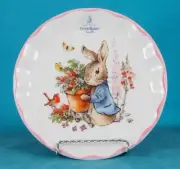 Beatrix Potter Peter Rabbit Easter Spring Flowers Salad Dessert Plates Set of 4