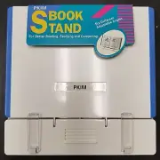BLUE BRAND NEW BOOKSTANDS PORTABLE ADJUSTABLE BOOK DOCUMENT STAND READING HOLDER