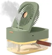 iDeer Life Mist Fan Portable Mini Personal Evaporative Air Cooler rechargeable (Green)