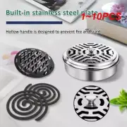 1~10PCS New Mosquito Coil Holder Mosquito Coil Box With Cover Mosquito Coil Tray