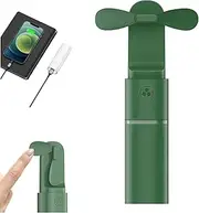 Easy Breezy Portable Fan, Pocket Fan, Portable Handheld Mini Fan, Rechargeable Personal Handheld Fans, 2 Speeds Adjustment, USB Powered for Outdoor Indoor use (Green)
