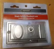 Defiant Single Cylinder Deadbolt Lock Satin Nickel Finish for front or back door