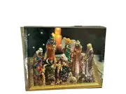 Holiday by Kirkland Nativity set 13 pc with mirror new