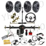 48V 1000W Brushless Motor 34'' Rear Differential Axle Kit Wheels Go Kart Cart AU