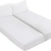 Waterproof Split King Mattress Protector for Adjustable Beds Soft Cooling Bam...