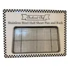 Checkered Chef Stainless Steel Half Sheet Pan and Cooling Rack 18 x 13