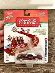 JOHNNY WHITE LIGHTNING COCA COLA 2005 HOLIDAY ORNAMENT 1961 LINCOLN CONTINENTAL