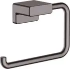 Roll Cover Toilet Paper Holder, Brushed Black Chrome 1 roll