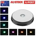 Round Crystal Glass Light Up Display Multicolor LED Battery Electric Stand Base✨