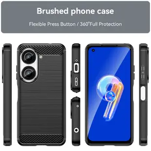 手機殼華碩 Zenfone 6 6Z 9 10 Max Pro M2 手機殼拉絲質感柔軟矽膠啞光防摔後蓋