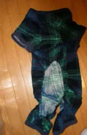 NEW without Tags Green Blue Plaid Dog Pjs Medium (SU93)