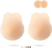 Lift Ultra-Thin Sticky Bra,Backless Strapless Bra Pasties Nipple Covers (D/D+)