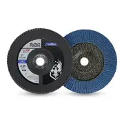 Zirconia Grinding and Sanding Flap Discs T27, 7" x 7/8" - 10 Pack (36 Grit)