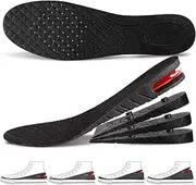 GTETKDE Shoe Lifts for Women & Men - Height Increase Insoles - Height Extender of Shoes Booster for Uneven Legs - Vertex Boost Insoles That Make You Taller - Shoe Inserts for Height, Black, 2.75-3.54 Inch (Pack of 1)