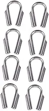 Baluue Sets Professional Cable Fixing Thimble Rigging Wire Rope Thimbles Cable Fixing Clip Pcs