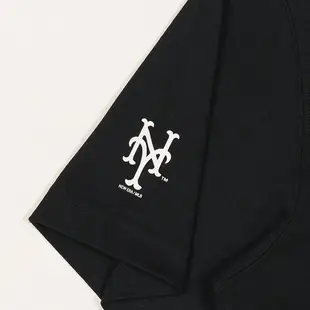 NEW ERA 男女 短袖上衣 MLB SPLIT LOGO 紐約大都會 黑 NE13527244