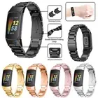 For Fitbit Charge 5 Strap Unisex Replacement Band Metal Stainless Steel Magnet