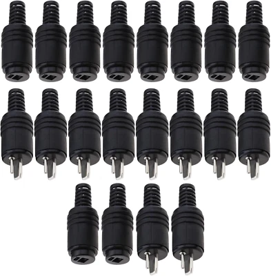20PCS 2 Pin DIN Speaker Plug with Screw Terminals Hifi Loudspeaker Cable Connec