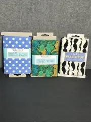 Lot Of 3 Cut Fabric 1 Yard Waverly Inspirations cotton Polka Mustache Leopard