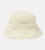 [Balmain] Balmain Logo wool-blend bucket hat 1 white