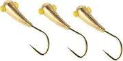 TOKIDNY 3pcs Fish Hook Fishing Hook Strong Hooks Saltwater Hooks Hook Circle Bait Hook Live Bait Hook Brass Golden