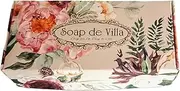Soap de Villa Floral Gift Box with 3 Large Goat's Milk Soaps – Luxurious Skincare Gift Set
