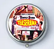 Teaserama Burlesque Pill Case pillbox holder box pin up strip tease