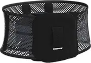Bodyprox Adjustable Back Brace - With Upper Lumbar Protection, Breathable and Compressing Fabric, Perfect for Sports and Daily Use, Unisex (L)