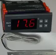 Digital Thermometer Gauge or Temperature Control Beer Brewing with Alarm 6"Probe