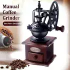 Retro Handmade Manual Coffee Grinder Wooden Cast iron Hand Coffee Mill Grinders