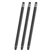 3 Pcs Stylus Pens for Touch Screens, 2 in 1 Universal Capacitive Stylus, Black