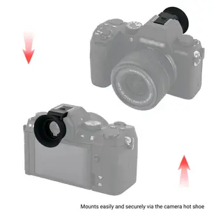 KIWI fotos 加長型富士相機眼罩 Fujifilm X-S20 X-S10 XT200 取景器軟矽膠護目罩