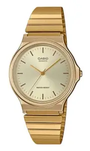 Casio Analog Stainless Steel Champagne Dial Casual Quartz Men's Watch MQ-24G-9E