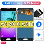 適用於三星 GALAXY A3 2016 A310 A310F 液晶顯示屏觸摸屏數字化儀組件更換零件的原裝液晶屏