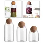 Glass Storage Container Pantry Food Storage Jar for Oats Cereal Coffee Beans