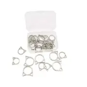 Cat Stitch Markers Cute Stitch Markers Metal Stitch Markers Silver A30pcs