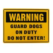 Warning Notice Guard Dog On Duty Do Not Enter Safety Sign 200x300mm Metal Home