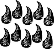 HAMPPLIES 10pcs Acoustic Guitar Pickguard Scratch Resistant Protector Plates Lightweight Guitar Guards for Beginners and Professionals Easy to Clean Maintain