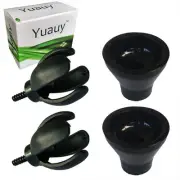 2 PCs 4-Prong +2 PCs Tee Sucker Suction Cup Golf Ball Retriever Grabber Pick ...