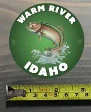 Warm River Sticker Decal Idaho Fly Fishing Trout Abel Ross Reels TFO Fishpond
