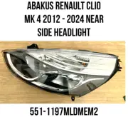 Abakus Renault Clio MK 4 2012 - 2024 Nearside Complete Headlight 551-1197LMLDEM2