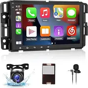 2+64G EKAT Android Car Stereo for GMC/Chevrolet/Buick/Hummer - Wireless Carplay and Android Auto - 8 Inch Touchscreen Radio with EQ/WiFi/GPS/Mirror Link